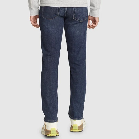 Eddie Bauer Men's Voyager Flex 2.0 Slim Fit Jeans, Medium Indogo, 35/30 - Picture 2 of 4